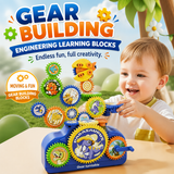Gear Building Electric & Manual Engineering Learning Blocks for Kids (217)
