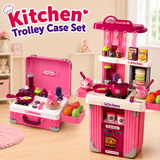 Kitchen Trolley Case Set Pretend Play for Kids (008-601A)