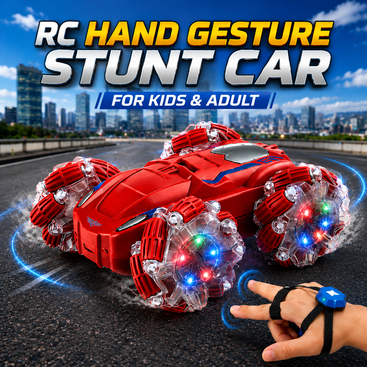RC Hand Gesture Stunt Car For Kids & Adult (6391)