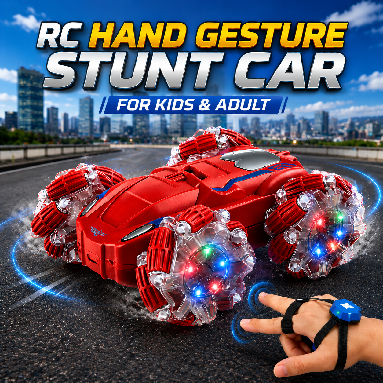 RC Hand Gesture Stunt Car For Kids & Adult (6391)