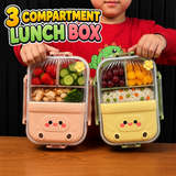 3 Compartment Cactus Shape Lunch Box For Kids (029-4)