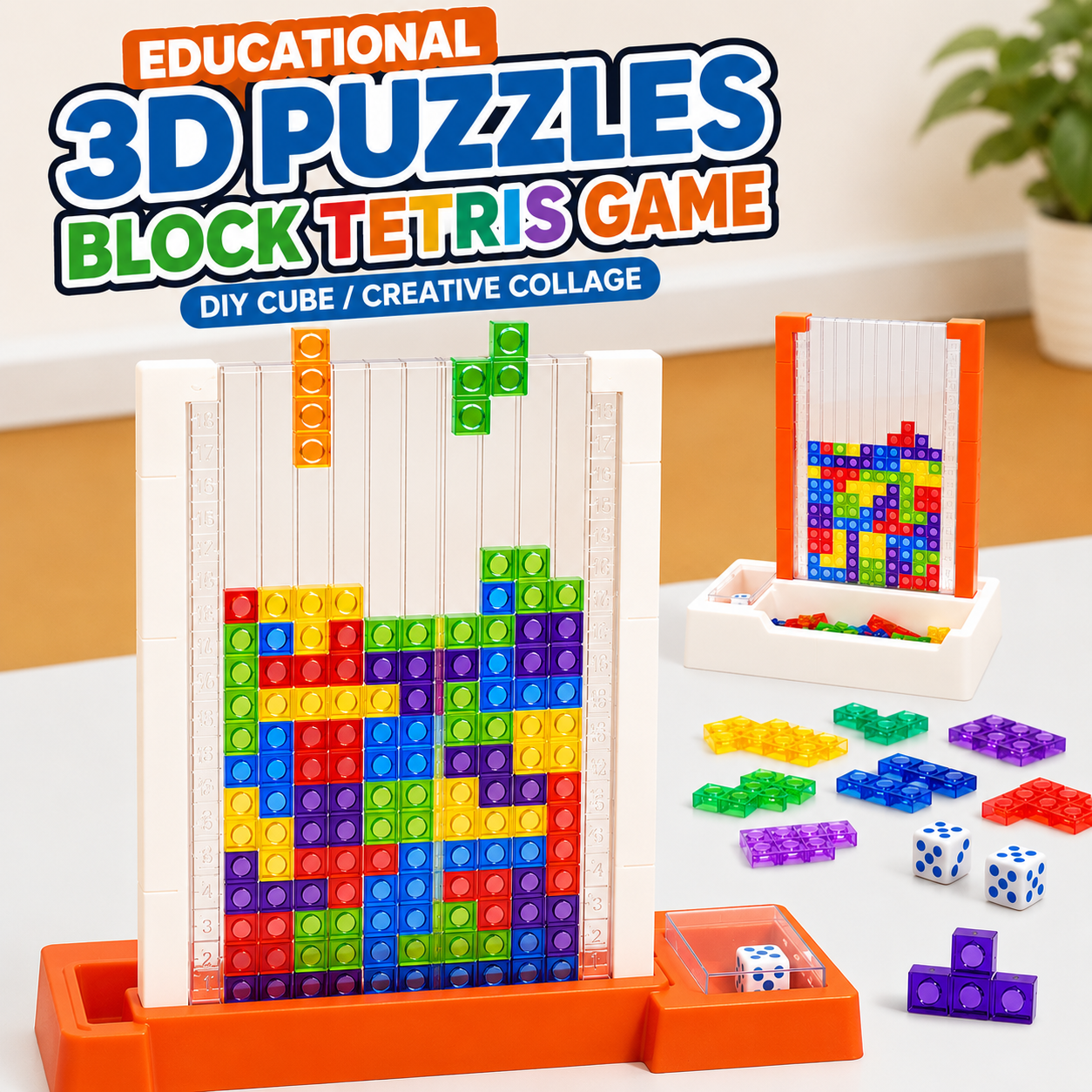Educational 3D Puzzles Block Tetris Game For Kids (2145)