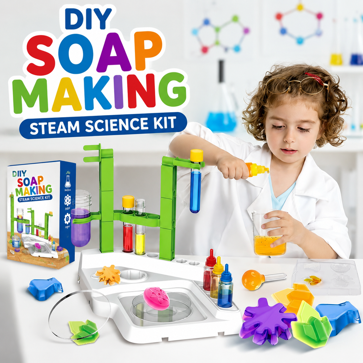 DIY Soap Making STEAM Science Kit for Kids (946-27S)