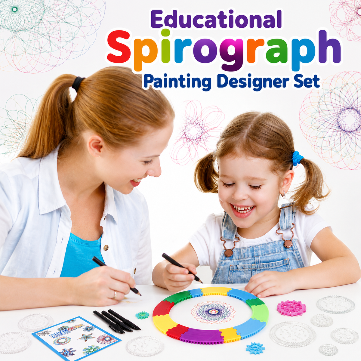 Educational Spirograph Painting Designer Set for Kids (3337A)