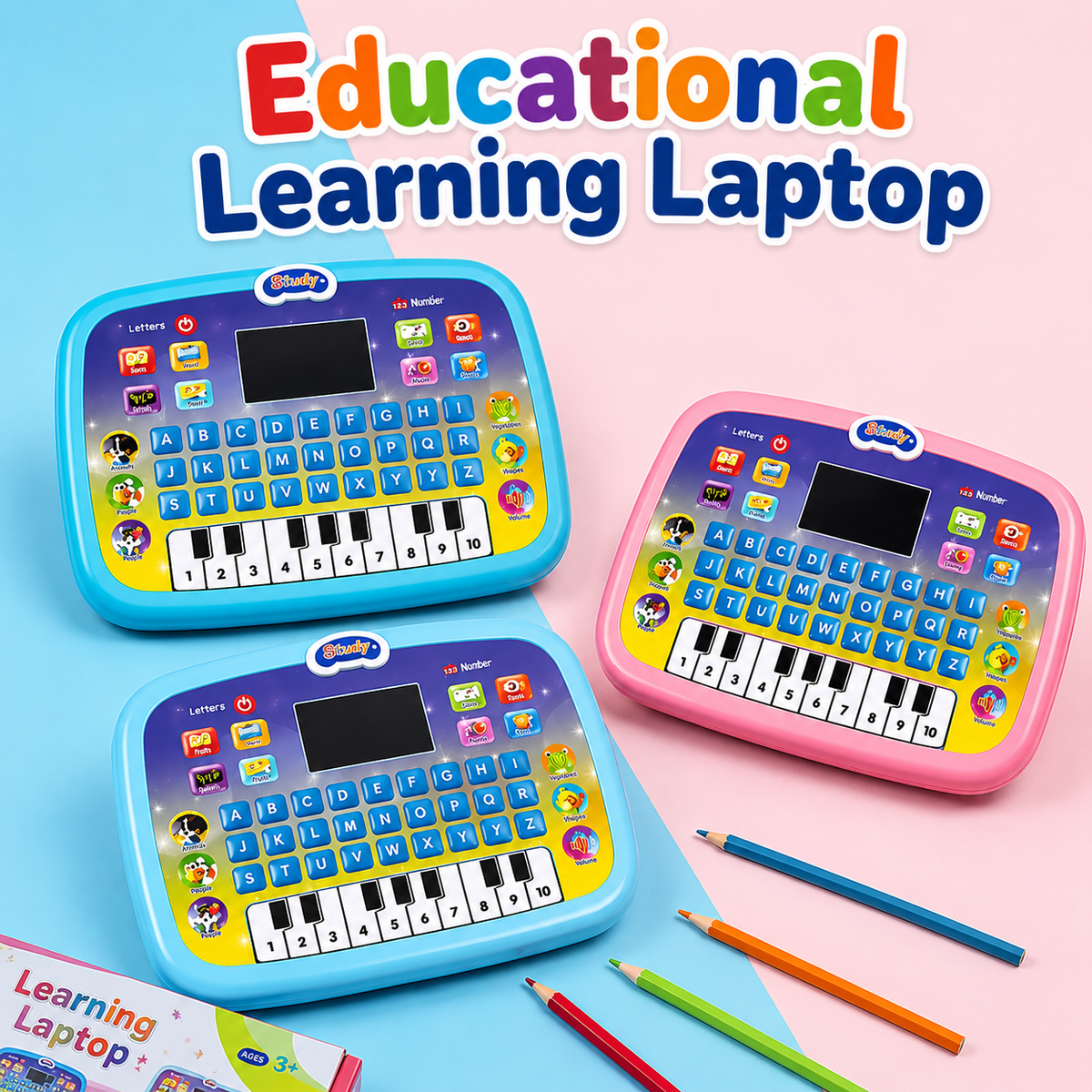 Educational Learning Laptop for Kids (16343-2)