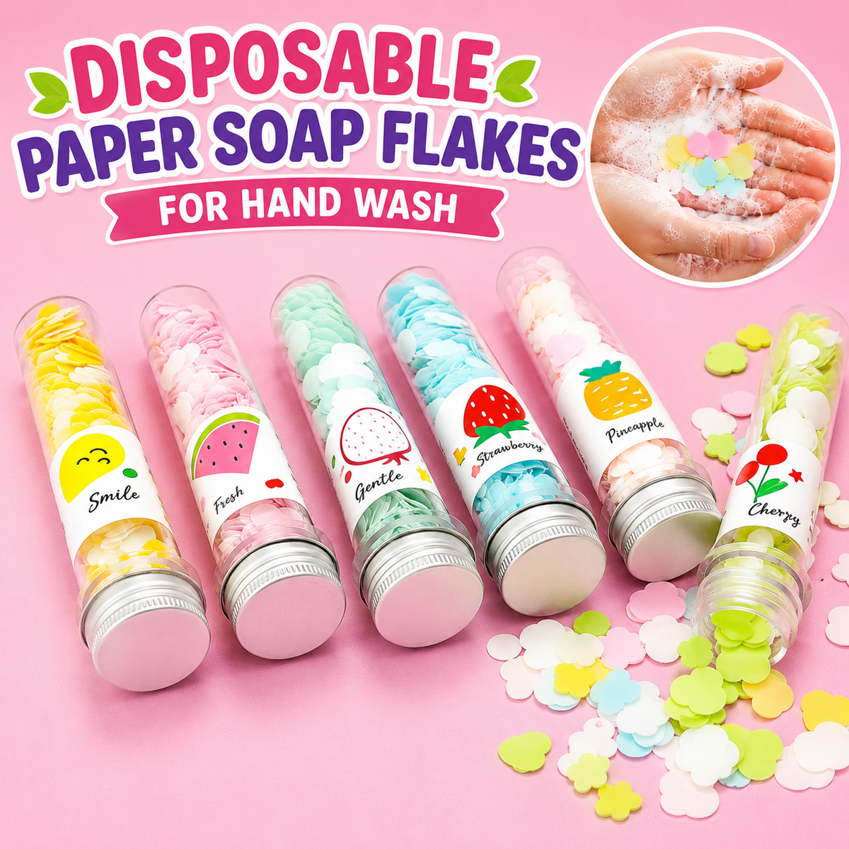 Disposable Paper Soap Flakes for Hand Wash (WN-0381)