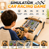 Kids Racing Car Adventure Game Steering Wheel Toy with Lights & Driving Simulator (SJ803A)