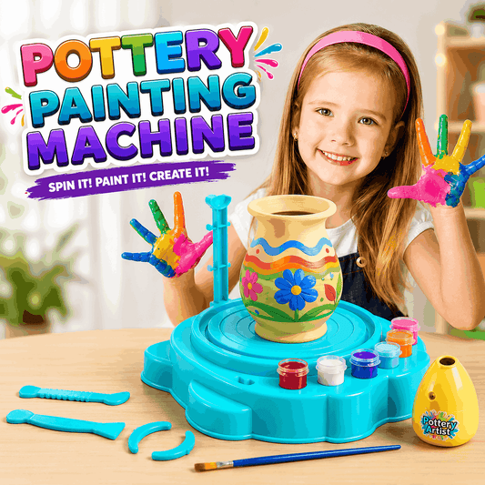 Pottery Painting Machine Creative DIY Art Toy for Kids