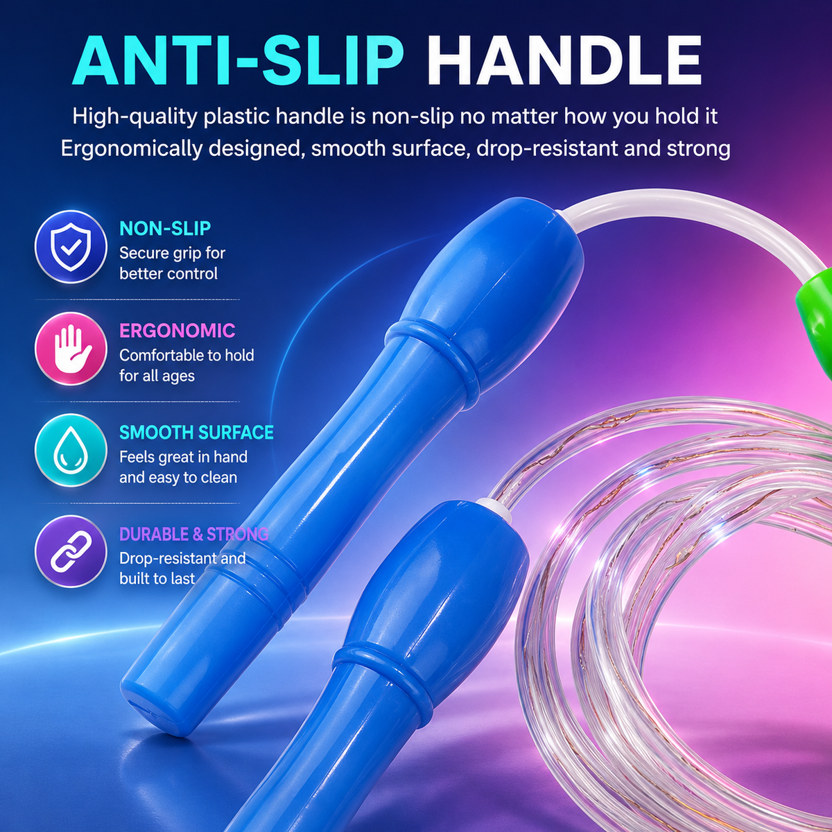 LED Light Up Jump Rope for Kids and Adults (Random Color | 23270)