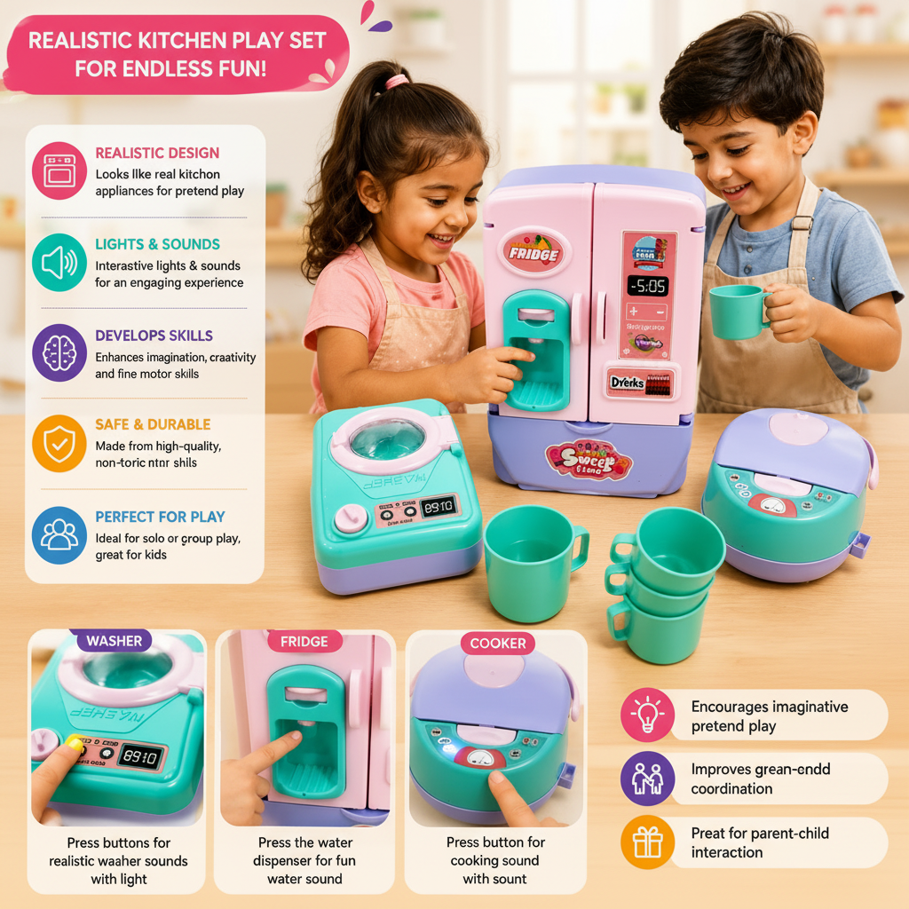 3 in 1 Kitchen Set For Kids (1020-98)