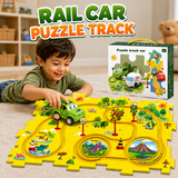 Puzzle Racer Track Railway Car For Kids (1100A)