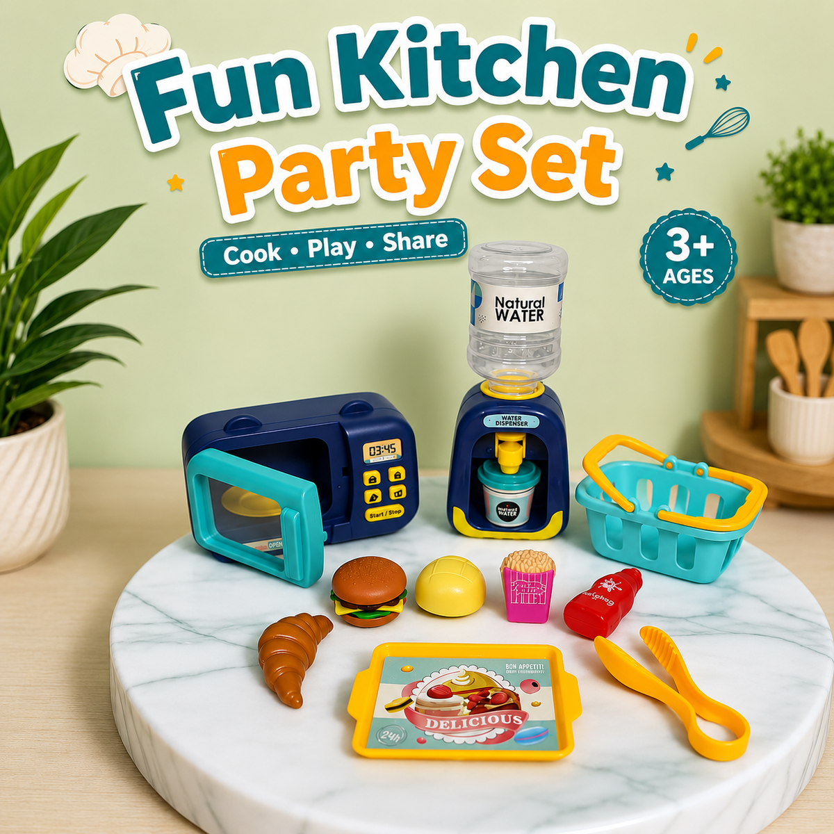 Kids Kitchen Party Set Toy (1018-74)