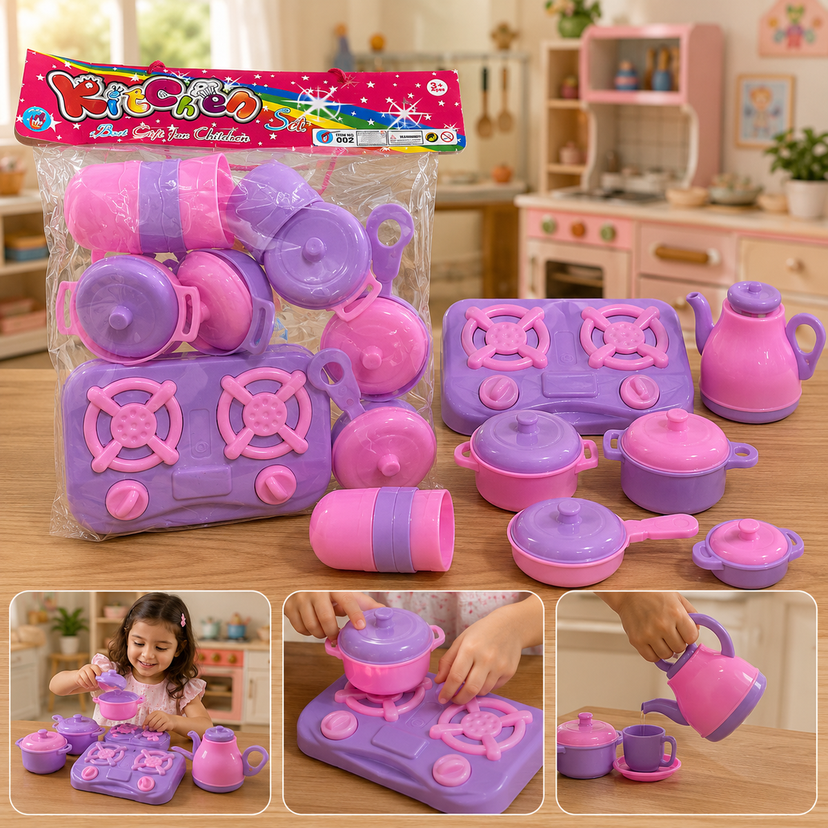 Mini Cooking Pretend Play Kitchen Toy Set (UB002)