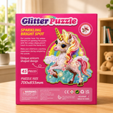 45 Pcs Unicorn Glitter Puzzle For Kids (889)