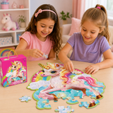 45 Pcs Unicorn Glitter Puzzle For Kids (889)