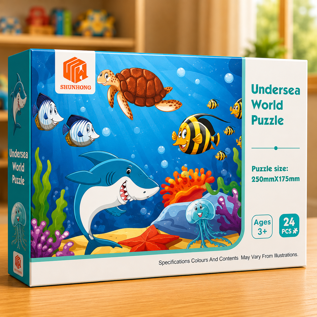 24 PCS Fun Learning Puzzle Game for Kids (Rnadom Design | LL50)