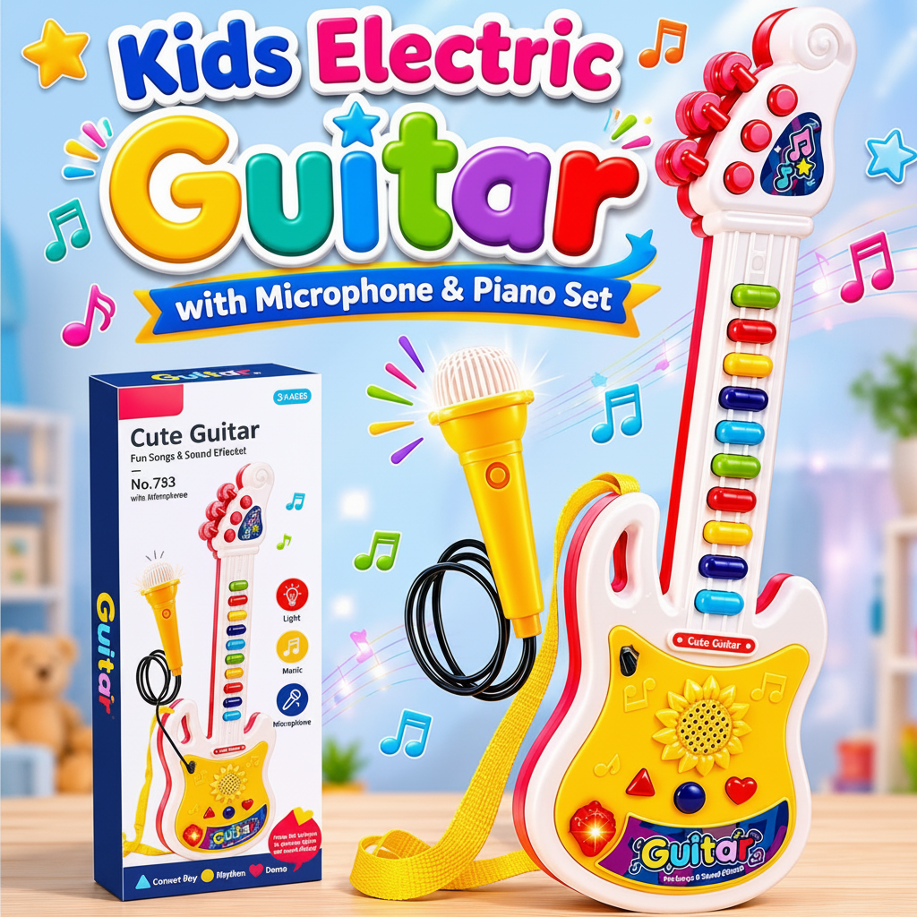 Kids Musical Guitar with Mic For Kids (783)