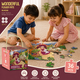 36 Pcs Wonderful Flower Fate Puzzle for Kids (88588)