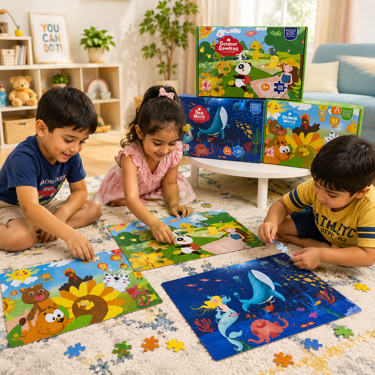 100 PcsPuzzle Game for Kids (Random Design | 8827)