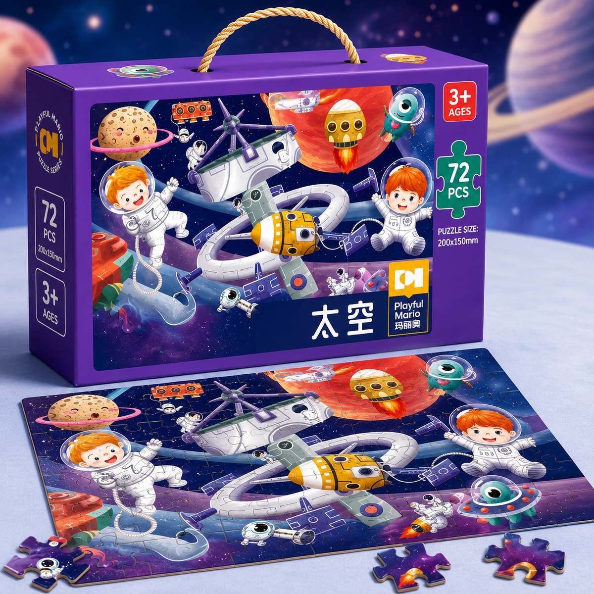 72 Pcs Educational Jigsaw Puzzle for Kids (Random | 8091)