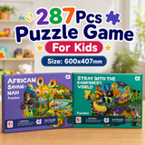 287 Pcs Animal Shaped Jigsaw Puzzle for Kids (Random | 8863)