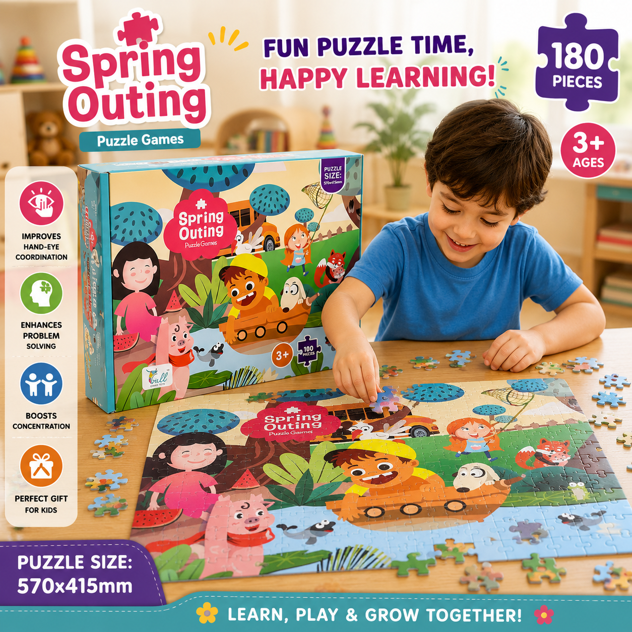 180 Pcs Jigsaw Puzzle for Kids (8828)