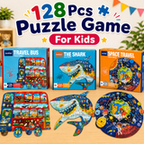 128 Pcs Shaped Jigsaw Puzzle for Kids (Random | AK2121)