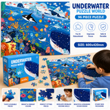 96 Pcs Animal Puzzle Set for Kids (Random | AK2105)