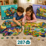287 Pcs Animal Shaped Jigsaw Puzzle for Kids (Random | 8863)
