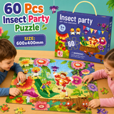 60 Pcs Insect Party Jigsaw Puzzle for Kids (88613)