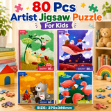 80 Pcs Artist Jigsaw Puzzle for Kids (Random | AK2117)