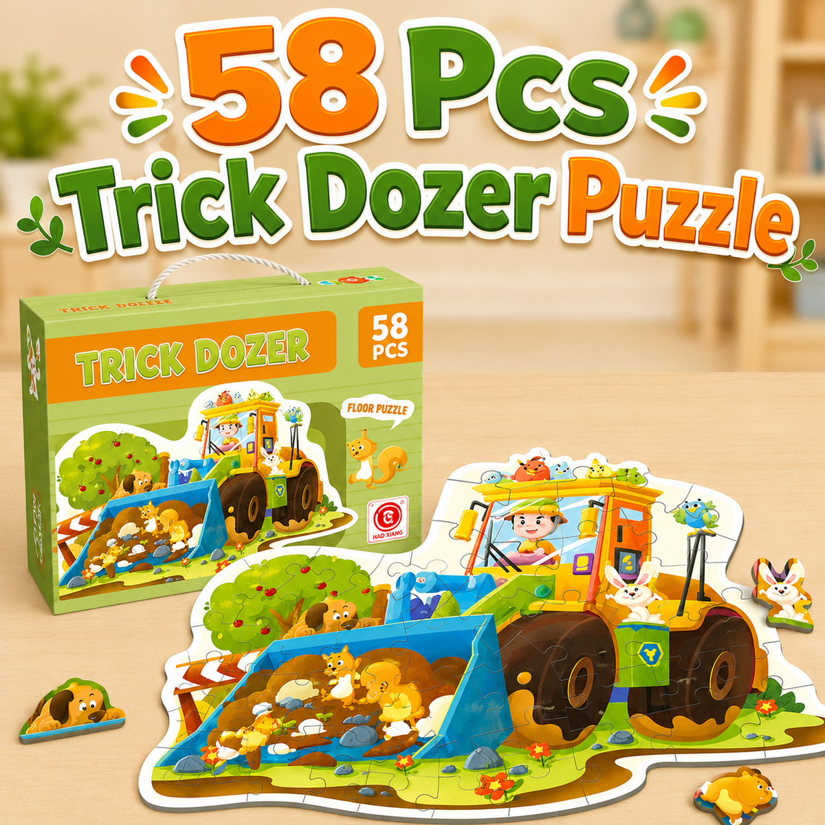 58 Pcs Trick Dozer Puzzle for Kids (88731)