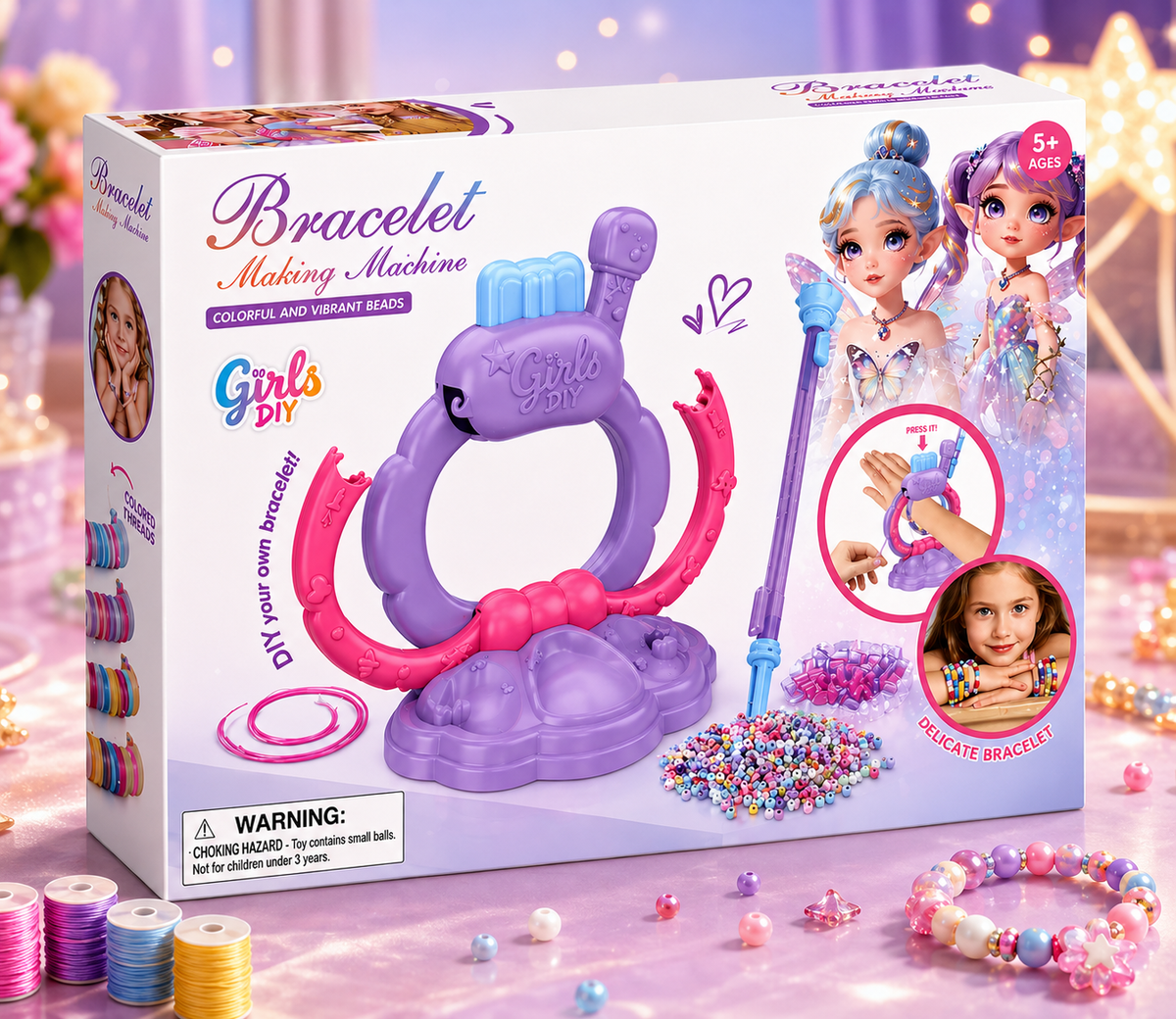 DIY  Bracelet Making Machine Bead Kit for Kids (G-8802)