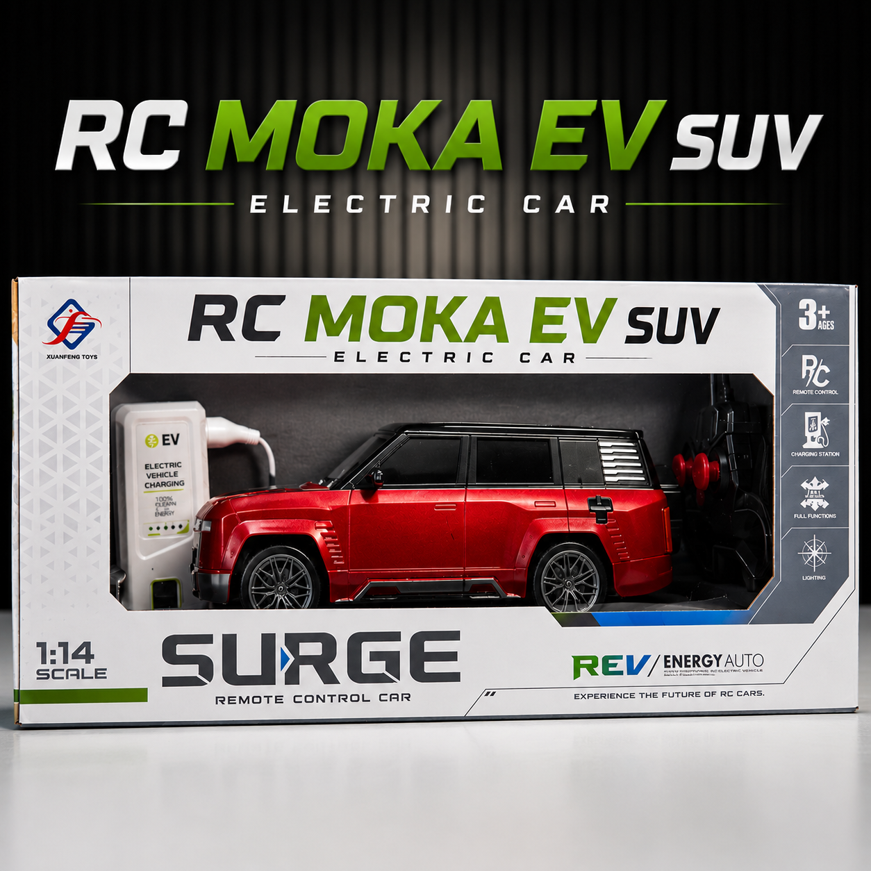 RC MOKA EV SUV electric remote control car 1:14 scale rechargeable luxury SUV toy