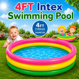 4 FT - Intex Rainbow Swimming Pool For Kids (57412)