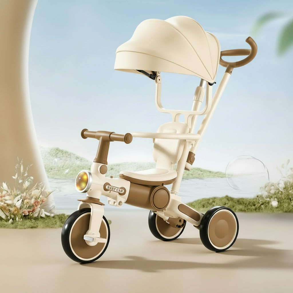 Multi-Functional Kids Tricycle Push Bicycle for Toddlers (1104)