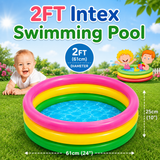 2 FT - Intex Rainbow Swimming Pool For Kids (57107)