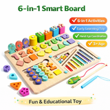 6-in-1 Montessori Wooden Smart Board (2025-44)