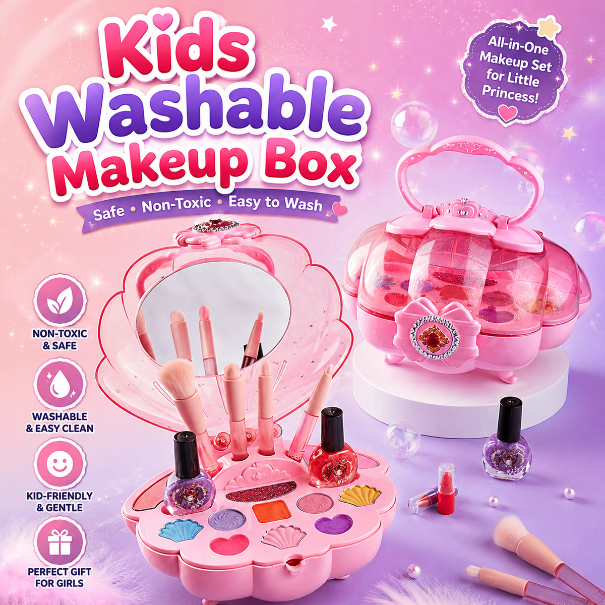 Kids Washable Makeup Box Set (M-721)