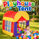 Kids Playhouse Tent | Indoor Outdoor Folding Play Tent House (BW29988)