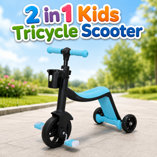 2 in 1 Kids Tricycle Scooter Convertible Balance Bike (6688)