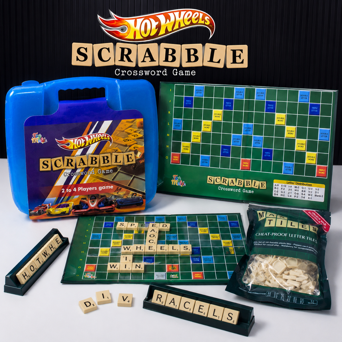 Scrabble Crossword Game with Carry Case | Family Board Game (55009)