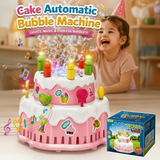 Cake Automatic Bubble Machine Toy with LED Light & Music for Kids (578)