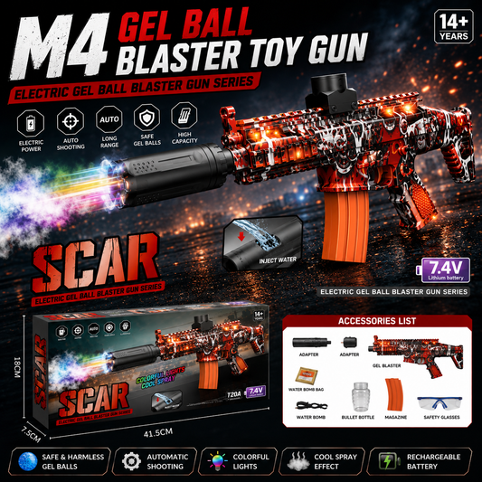 Automatic M4 Gel Blaster Gun Toy For Kids 
