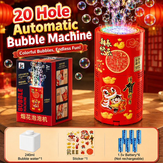 20 hole automatic bubble machine toy with LED lights for kids Pakistan