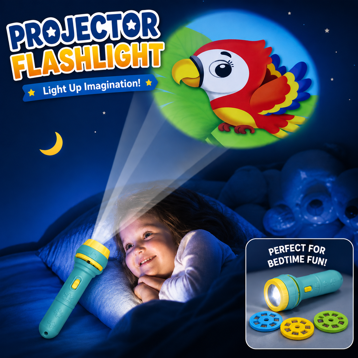 Projector Flashlight for Kids (8689-A)