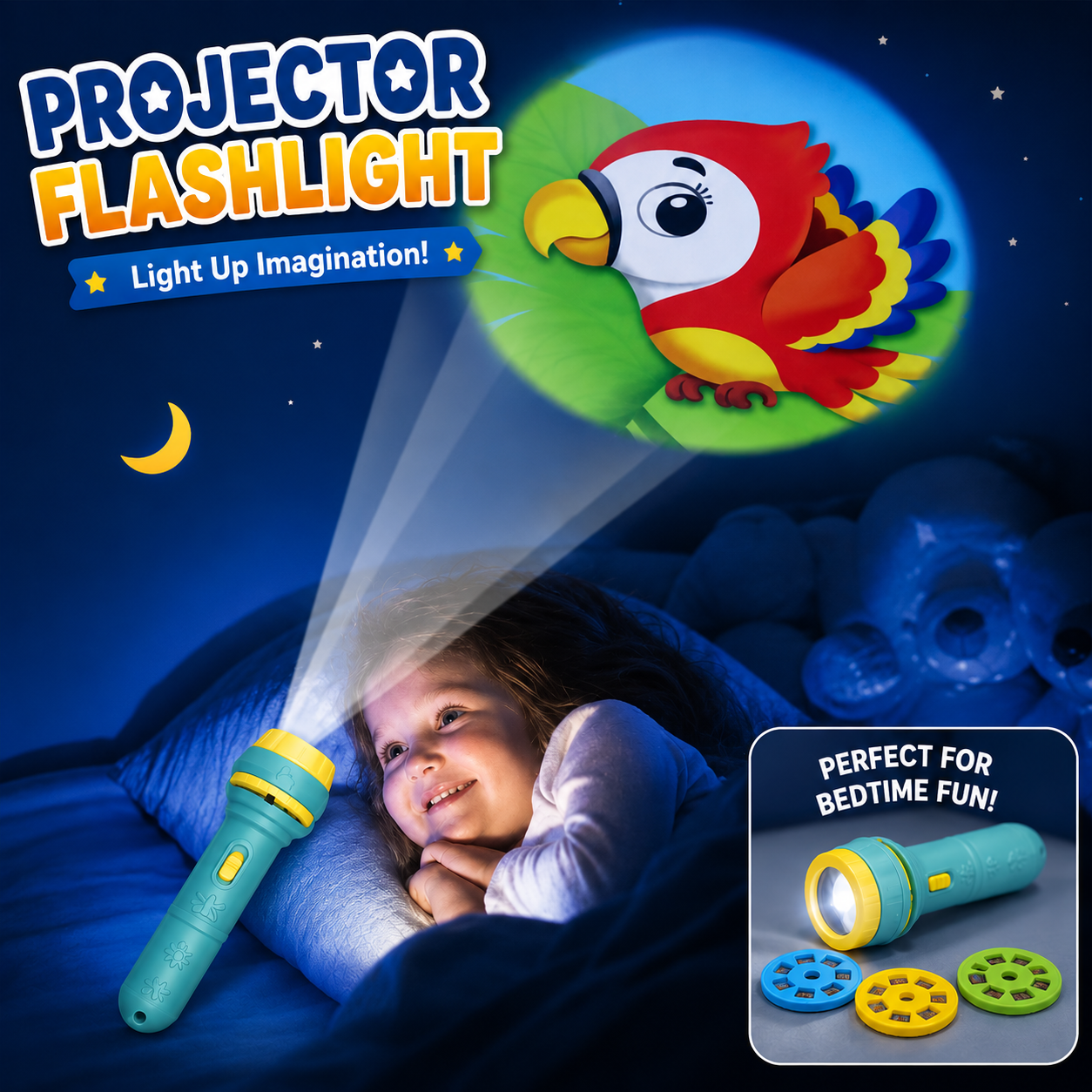 Projector Flashlight for Kids (8689-A)