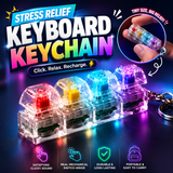 Keyboard Fidget Stress Relief Keychain for Kids & Adults (Random Colors | KC)