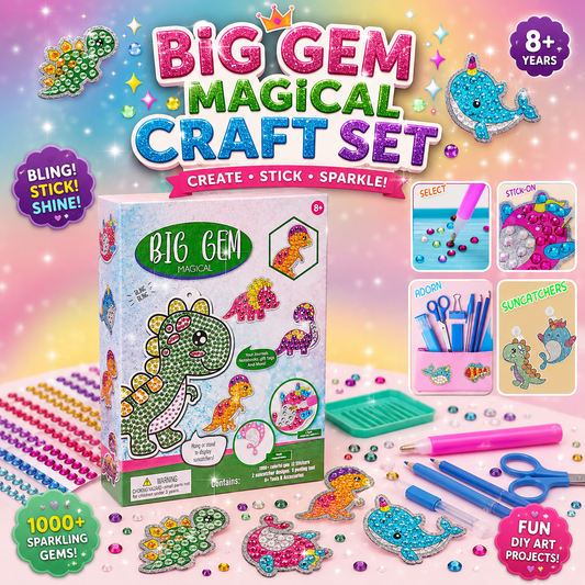 Big Gem Diamond Painting Kit for Kids (21-M027)
