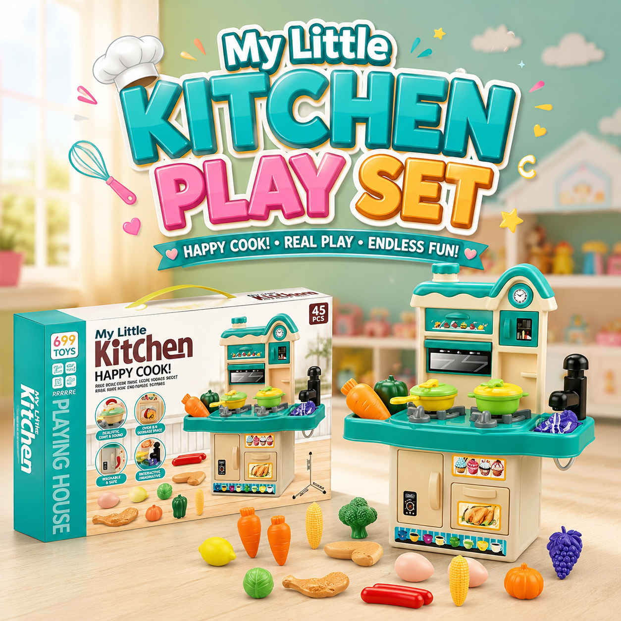 Little Kitchen Set For Kids (TM-931-2)